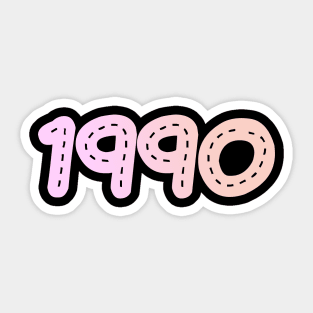 1990 Birthday Women Sticker